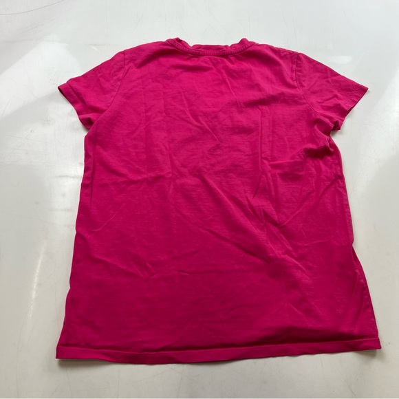 Lacoste women’s pink V neck shirt cotton 40 L56-26 - Picture 3 of 6